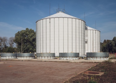 Zbiornik biogazu.