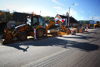 Roboty budowlane związane z infrastrukturą wodociągowo - kanalizacyjną.